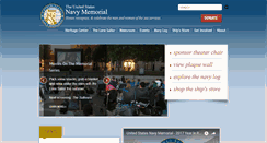 Desktop Screenshot of navymemorial.org